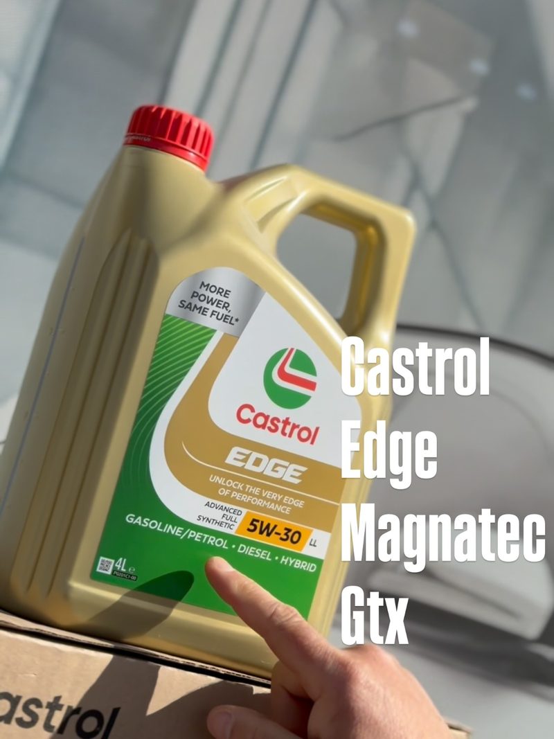 Aceite Castrol en el mesón de JM